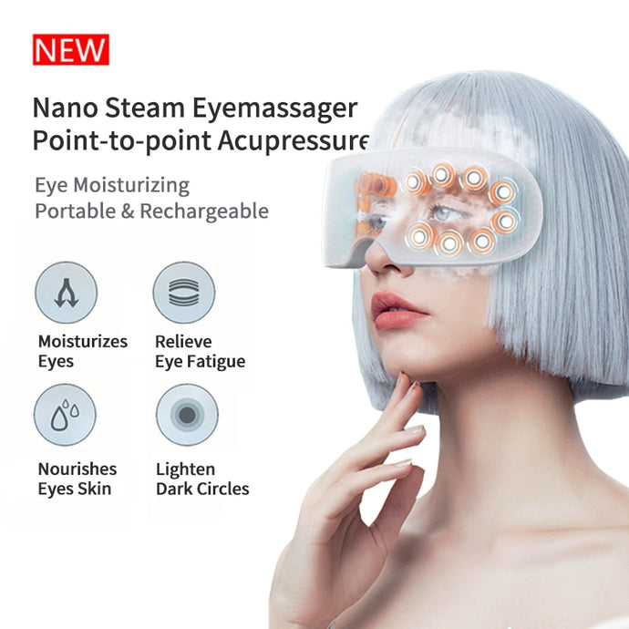 Nano Steam Eye Massager Eye Care Heating Bluetooth Music To Relieve Fatigue And Dark Circles Under The Eyes